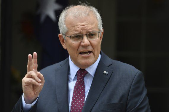 호주 스콧 모리슨 총리. AP뉴시스