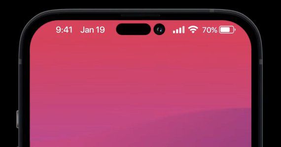 아이폰14 예상 렌더링 이미지. 포브스 캡처.