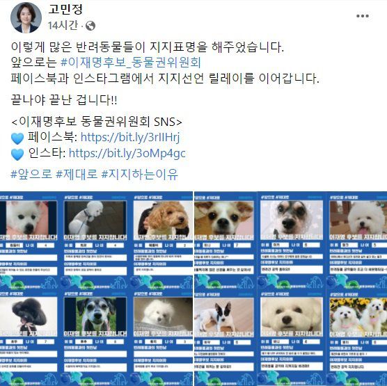 (사진 = 고민정 의원 페이스북) *재판매 및 DB 금지 /사진=뉴시스
