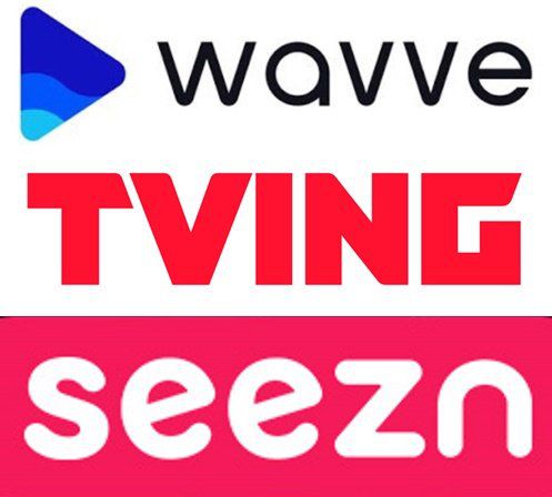 웨이브, 티빙, 시즌 로고. 각사 제공.