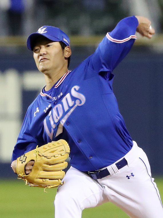 올 시즌 8연패를 기록 중인 삼성 선발 백정현. /사진=뉴스1