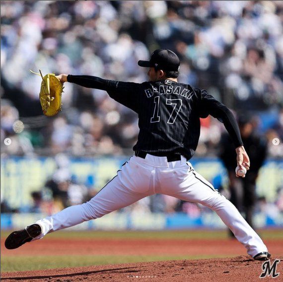 지바롯데의 우완 사사키 로키 (지바롯데 구단 SNS 캡처) /사진=뉴스1