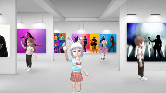 개방형 메타버스, 미러시티 내 갤러리. /사진=시어스랩 제공