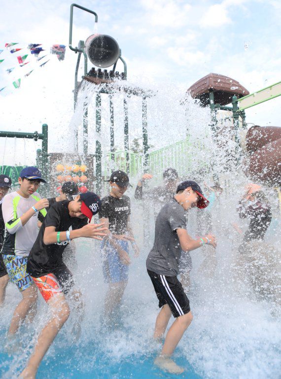 울산시 중구 동천 야외물놀이장 /사진=뉴스1