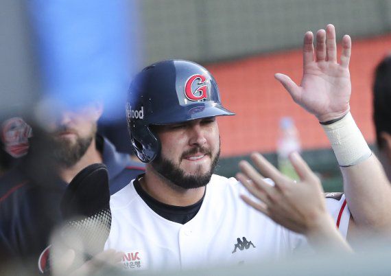 7월 하순 합류한 새 외국인 타자 렉스. /사진=연합뉴스