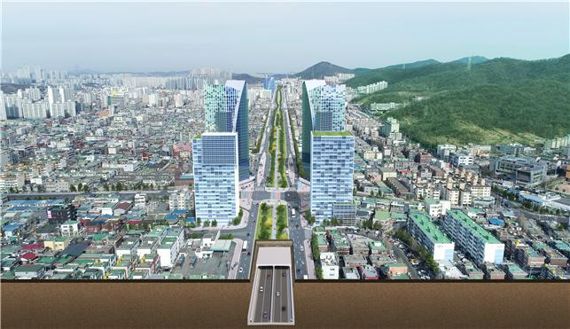 옛 경인고속도로를 지하도로로 건설하는 ‘인천대로 지하도로 건설사업’이 27일 예비타당성 심사를 통과했다. 사진은 인천대로 일반화사업 조감도.