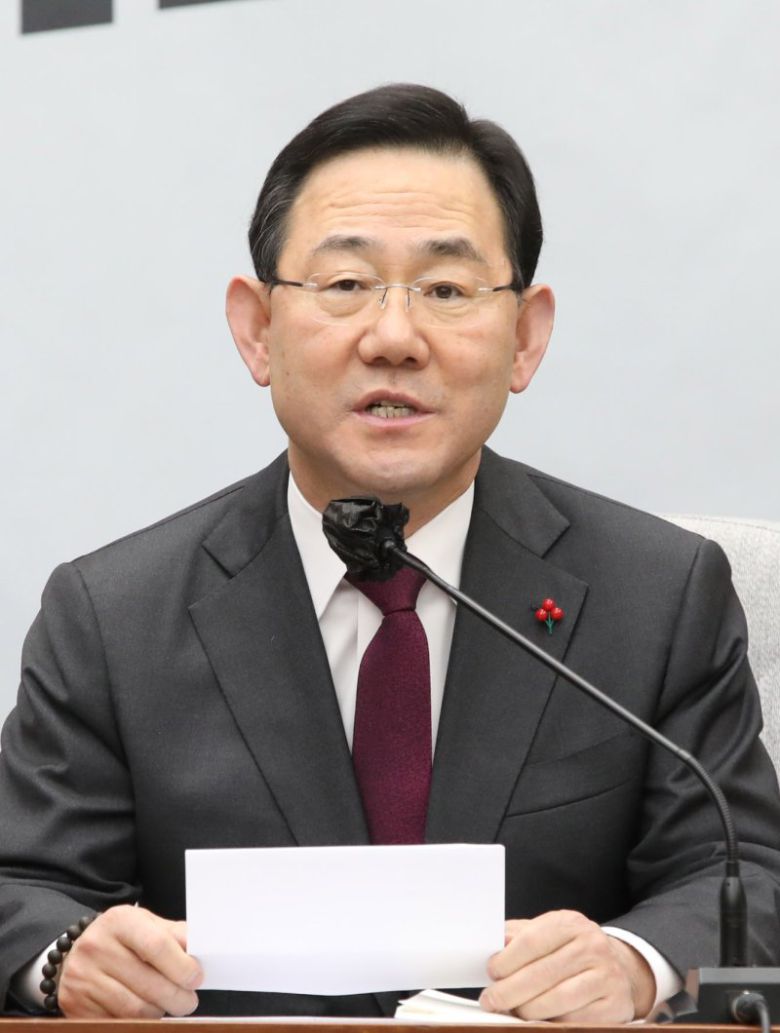 주호영 국민의힘 원내대표가 6일 오전 서울 여의도 국회에서 열린 원내대책회의에서 발언하고 있다. 사진=뉴시스