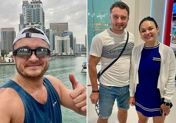 데니스 폴첸코 볼로그다주의회 의원이 아랍에미리트(UAE) 두바이를 방문해 세르게이 쇼이구 국방장관 차녀 크세니야 쇼이구와 같이 있는 사진을 올렸다. 러시아 소셜미디어 브콘탁테 캡처