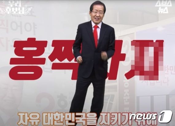 홍준표 대구시장이 2017년 19대 대선당시 선거운동의 하나로 제작한 홍보영상. '홍준표를 찍으면 자유대한민국을 지킬 수 있다'는 내용이다. 뉴스1