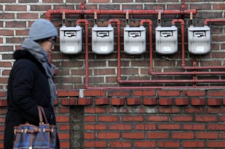 서울 시내 한 주택가에 설치돼 있는 가스계량기. /뉴시스