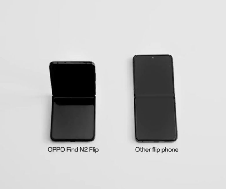 오포파인드N2플립과 갤럭시Z플립의 힌지 내구성을 비교하는 영상 중 일부. 오포 SNS 캡처                                    오포파인드N2플립의 내구성을 강조하는 영상 중 일부. 오포 SNS 캡처