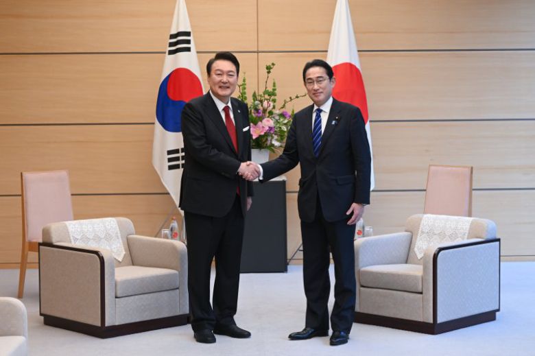 윤석열 대통령과 기시다 후미오 일본 총리. 사진=뉴스1
