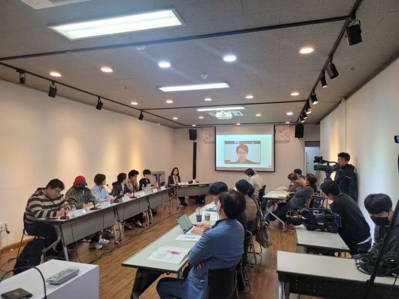 2023.02.09. 저작권법 개정안 지지 선언회와 2023.05.09. 창작노동의 정당한 보상 정책토론회(아래)