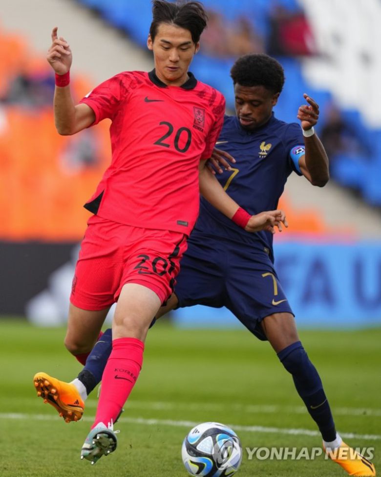 프랑스전에서 좋은 활약을 펼친 센터백 김지수 (연합뉴스)