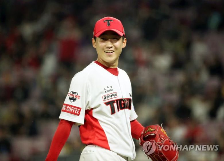 기아 윤영철이 시즌 3승째를 수확했다. 평균 자책점은 2.95까지 끌어내렸다. (연합뉴스)