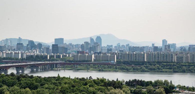 강남구 압구정동 아파트 단지 전경. 시진=뉴스1