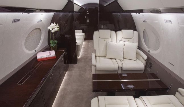 대한항공이 공개한 케이팝 그룹 블랙핑크의 전용기 내부. 대한항공 인스타그램