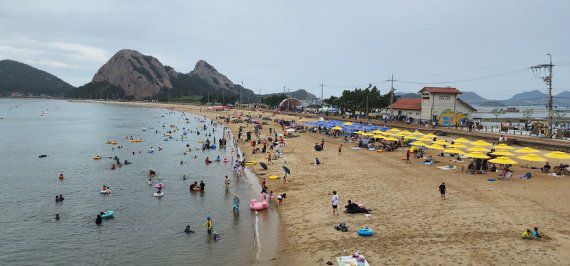 전북 군산 선유도해수욕장.