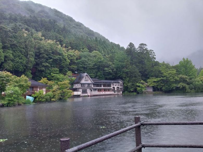 유후인 긴린코 호수의 모습 / 사진=이환주 기자