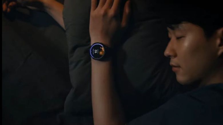 26일 서울 강남구 코엑스에서 열린 갤럭시 언팩 행사 중 갤럭시워치6 소개 영상에서 등장한 손흥민 선수. 삼성전자 유튜브