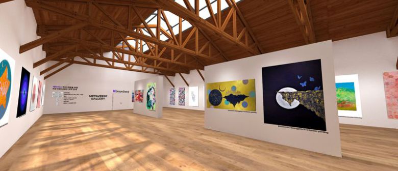 롯데정보통신 '코튼시드'가 메타버스에서 아티스트 그룹 '아트포올(ART 4 ALL)'의 작품을 전시, 판매하고 있다. 롯데정보통신 제공