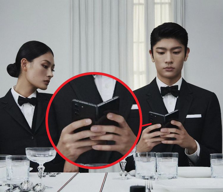 삼성이 지난 29일 공식 SNS 계정을 통해 공개한 이미지. 갤럭시Z폴드5 모델의 톰브라운 에디션을 시사하고 있다. 사진=삼성 SNS