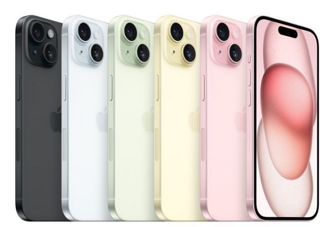 아이폰15 이미지. 애플 홈페이지