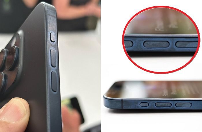 아이폰15 프로 시리즈에서 변색 현상이 발견됐다는 의혹이 제기됐다. 위 사진은 문제의 사진. X(옛 트위터)