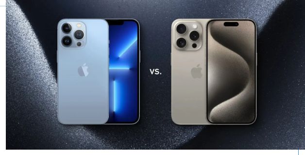 아이폰13 프로와 아이폰15 프로 이미지. 사진=나인투파이브맥(9to5mac)