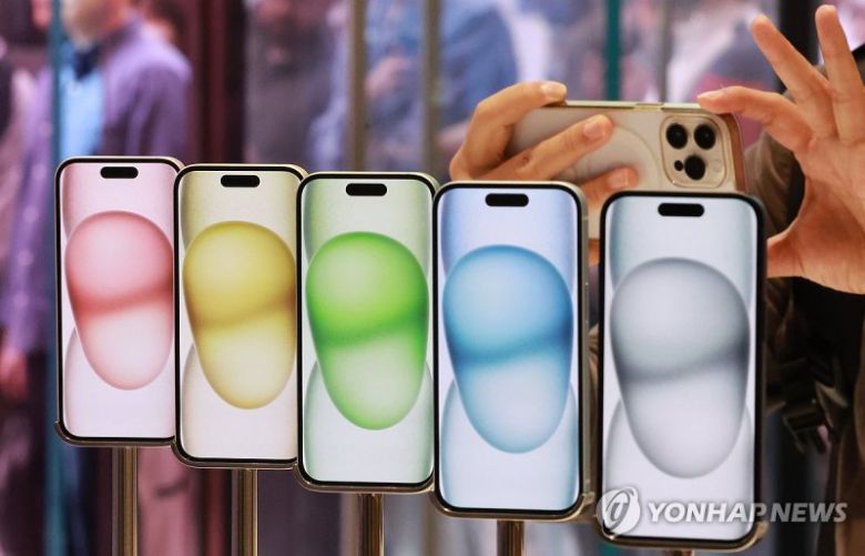 국내 공식 출시된 아이폰15 시리즈 /사진=연합뉴스
