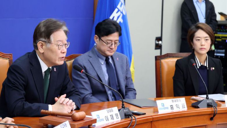 더불어민주당 이재명 대표가 27일 국회에서 열린 최고위원회의에서 발언하고 있다. 사진=서동일 기자