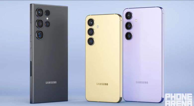 갤럭시S24 시리즈 렌더링 이미지. 폰아레나