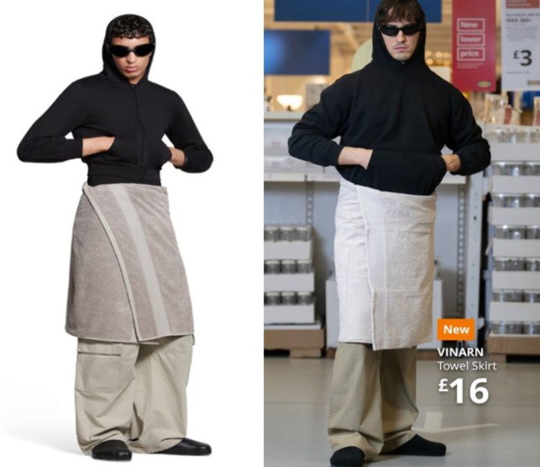 (사진=발렌시아가 공식 홈페이지, 이케아 SNS)