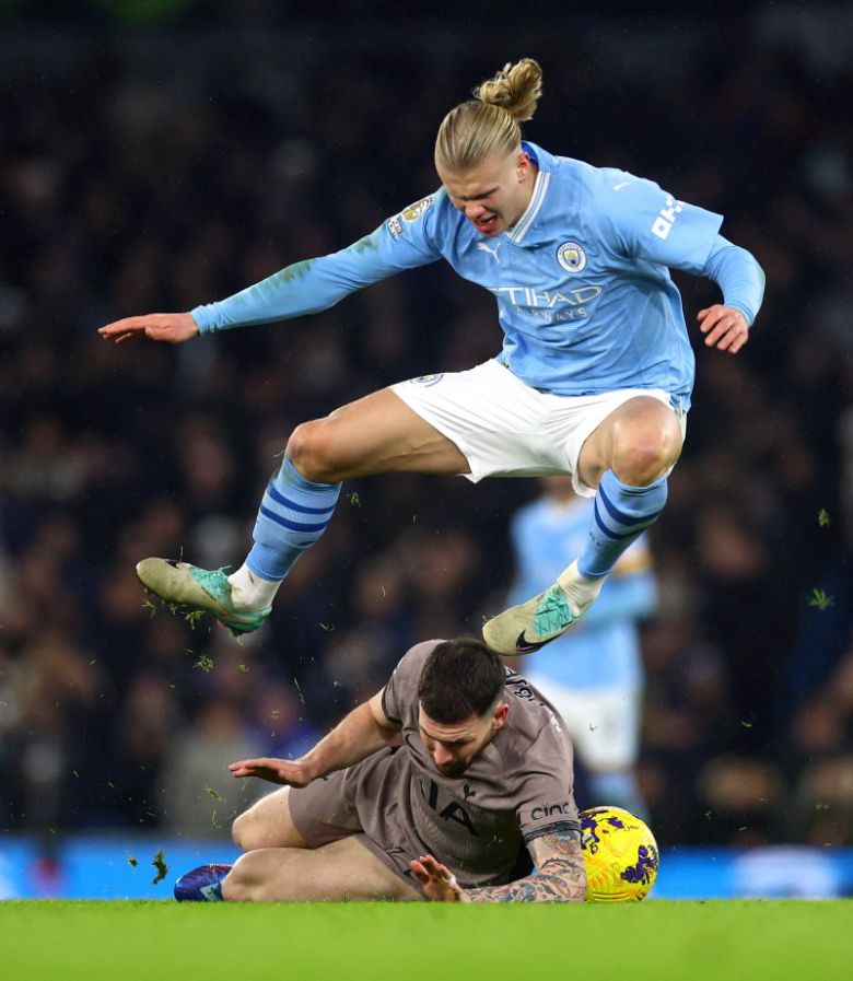 홀란은 이날 경기 역전골을 어시스트 했다. 하지만 골은 기록하지 못했다 [사진 = 뉴스1]