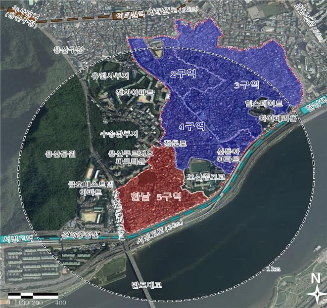 한남5재정비촉진구역 위치도. 서울시 제공