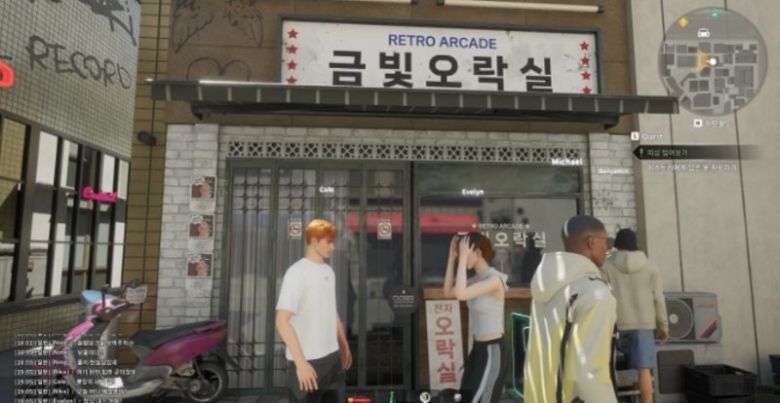 롯데정보통신이 'CES 2024'에서 공개한 메타버스 플랫폼 칼리버스. 칼리버스로 첫번째 도시 '오리진시티'에 뉴트로 느낌의 골목을 실감나게 연출했다. 롯데정보통신 제공