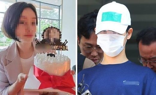 피해자의 생전 모습(왼쪽)과 스토킹범 A씨 / 온라인 커뮤니티, 연합뉴스