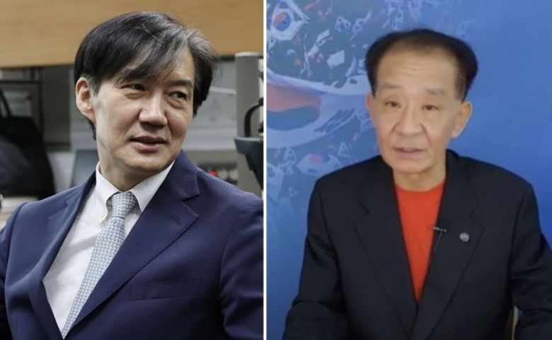 조국 전 법무부장관(왼쪽), 유튜버 우종창씨(오른쪽)/사진=연합뉴스