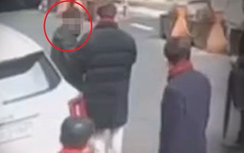 CCTV에 담긴 이천수 협박 피해 장면 / 조선일보