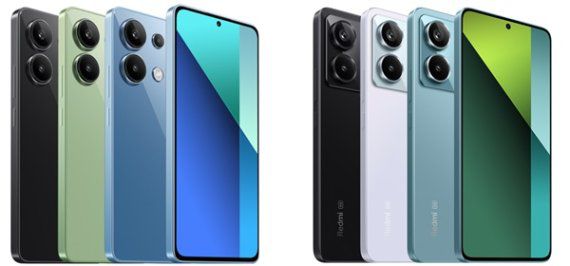 (좌) 레드미 노트 13, (우) 레드미 노트 13 프로 5G