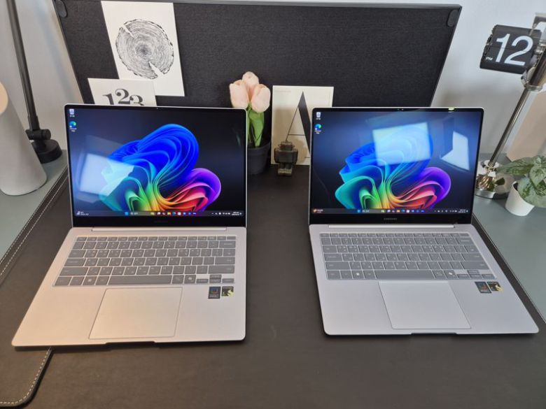 서울 용산구 케이브하우스에서 전시된 갤럭시 북4 엣지. 사진=구자윤 기자