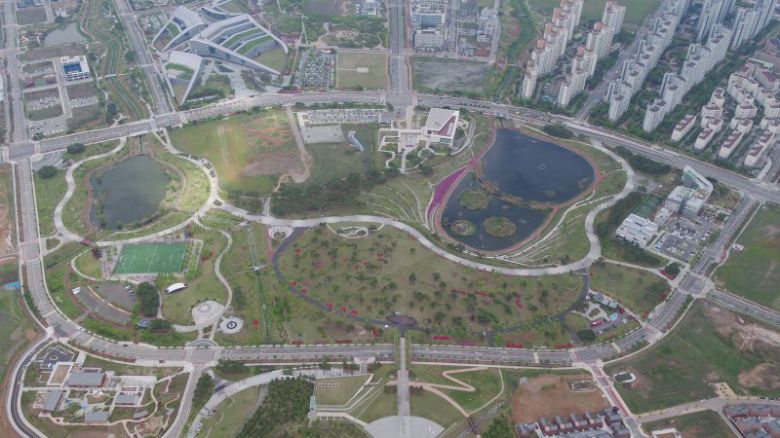 충남혁신도시가 들어서는 내포신도시 전경. 충남도 제공