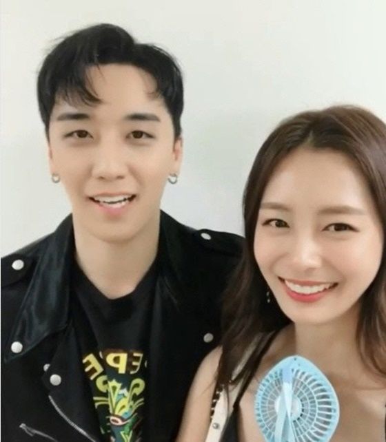 승리와 송다은. /사진=송다은 SNS 캡처