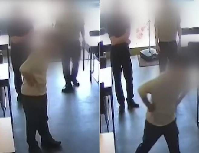 '치킨집 갑질' 당사자들. 사진=보배드림 캡처