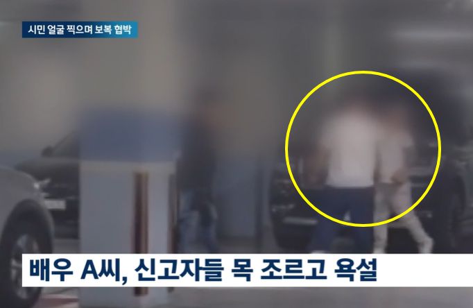 지난 2일 지상파 공채 탤런트 출신 배우 A씨가 서울 강남구 소재의 한 식당에서 술을 마신 뒤 성동구 자택까지 음주운전을 했다. A씨의 음주운전을 의심한 시민이 이를 경찰에 신고하자 A씨는 성동구 소재의 한 아파트 지하 주차장에서 시민의 목을 손으로 치는 등 폭행을 하며 욕설을 내뱉었다./사진=JTBC뉴스 캡처