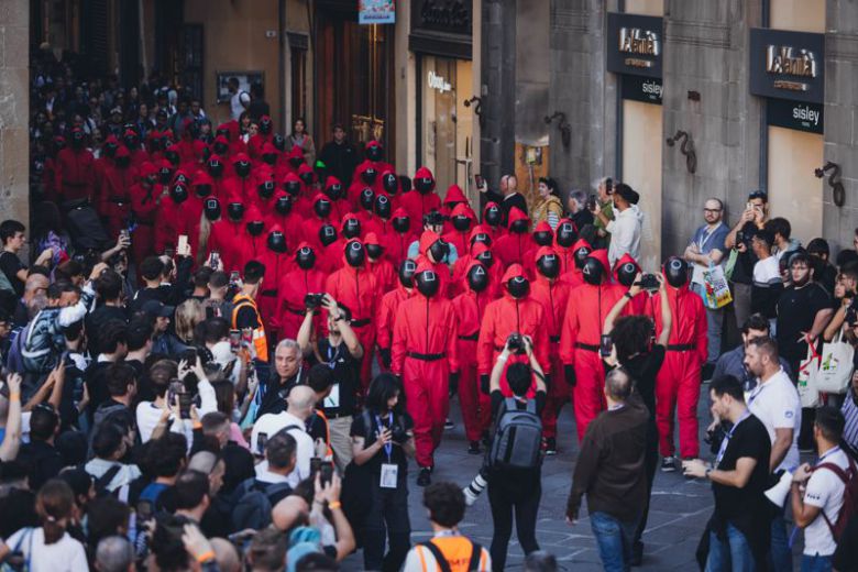 '오징어 게임 시즌2' 이탈리아 현지 홍보 현장. 넷플릭스 제공.