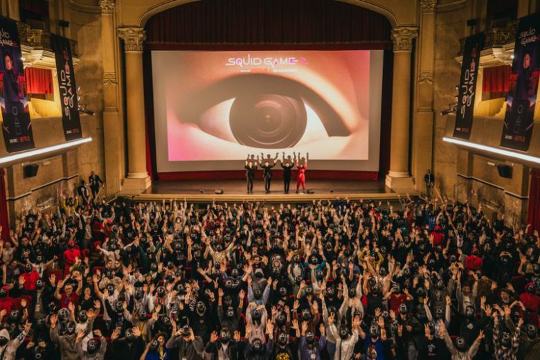 '오징어 게임 시즌2' 이탈리아 현지 홍보 현장. 넷플릭스 제공.