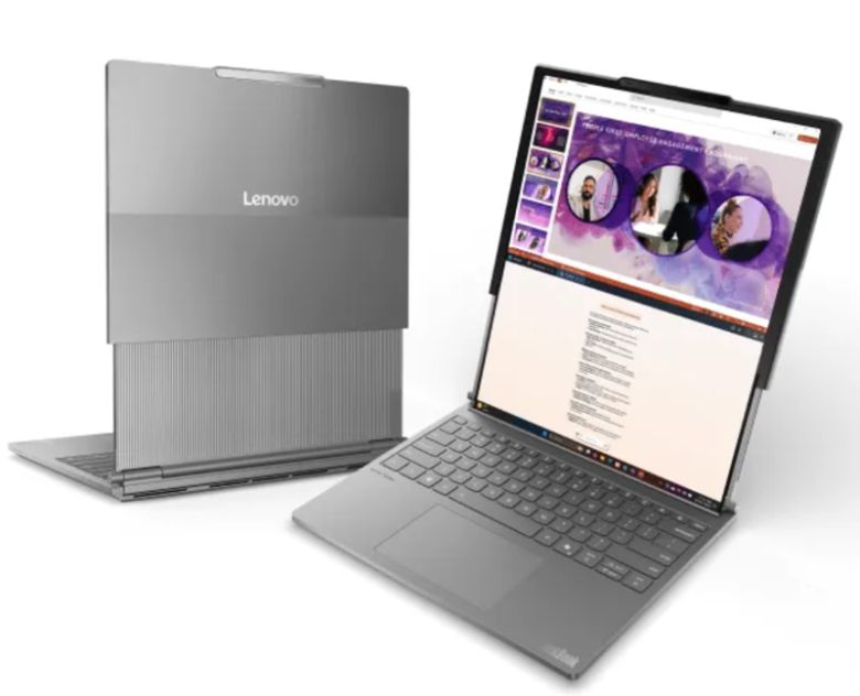 레노버가 CES 2025에서 선보일 롤러블 노트북으로 추정되는 제품 이미지. 에반 블라스 홈페이지 갈무리                                    세계 최초의 야외용 외골격 장치 ‘Hypershell Carbon X’. CES 홈페이지 갈무리