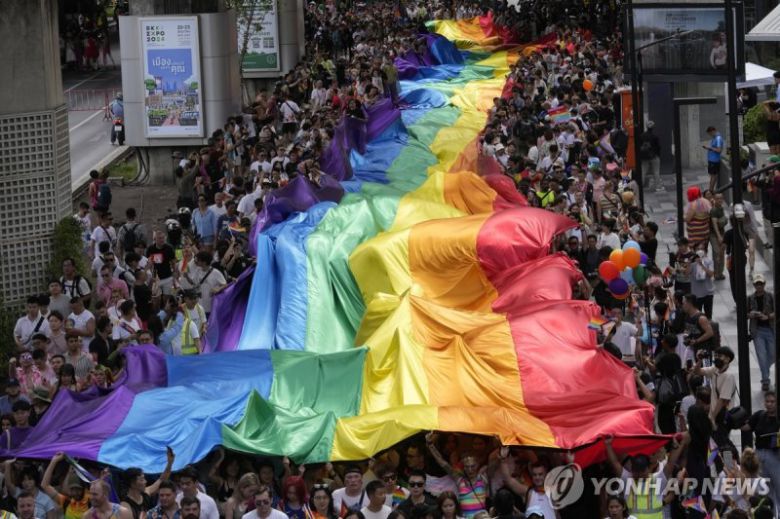 태국의 성 소수자 축제 연합뉴스