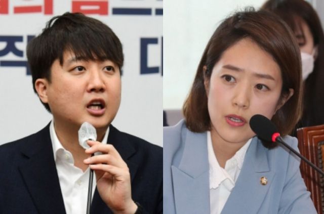 이준석 개혁신당 의원, 고민정 더불어민주당 의원. 사진=연합뉴스